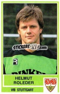 Cromo Helmut Roleder - German Football Bundesliga 1984-1985 - Panini