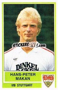 Sticker Hans-Peter Makan - German Football Bundesliga 1984-1985 n. 294 - Panini