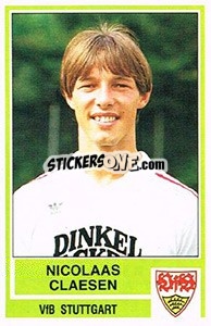 Cromo Nicolaas Claesen - German Football Bundesliga 1984-1985 - Panini