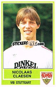 Sticker Nicolaas Claesen - German Football Bundesliga 1984-1985 n. 295 - Panini