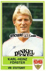 Sticker Karl-Heinz Forster - German Football Bundesliga 1984-1985 n. 297 - Panini