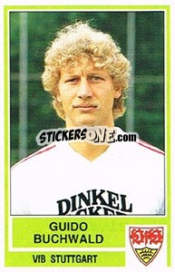 Cromo Guido Buchwald - German Football Bundesliga 1984-1985 - Panini