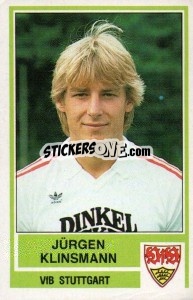 Sticker Jurgen Klinsmann - German Football Bundesliga 1984-1985 - Panini