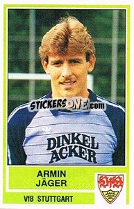 Sticker Armin Jager - German Football Bundesliga 1984-1985 - Panini