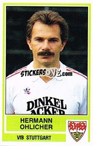 Cromo Hermann Ohlicher - German Football Bundesliga 1984-1985 - Panini