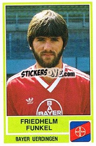 Cromo Friedhelm Funkel - German Football Bundesliga 1984-1985 - Panini