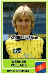 Cromo Werner Vollack - German Football Bundesliga 1984-1985 - Panini