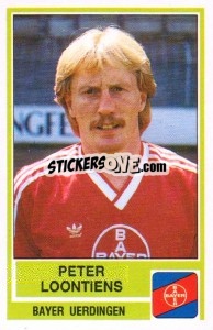 Cromo Peter Loontiens - German Football Bundesliga 1984-1985 - Panini