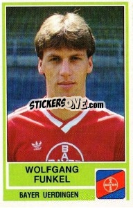 Sticker Wolfgang Funkel - German Football Bundesliga 1984-1985 - Panini
