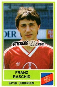Sticker Franz Raschid - German Football Bundesliga 1984-1985 - Panini