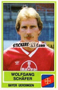Sticker Wolfgang Schafer - German Football Bundesliga 1984-1985 - Panini