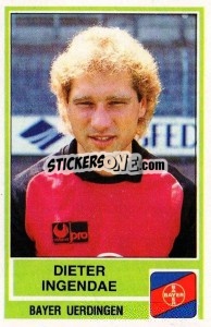 Cromo Dieter Ingendae - German Football Bundesliga 1984-1985 - Panini