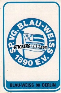 Sticker Badge - German Football Bundesliga 1984-1985 - Panini