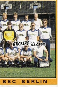 Cromo Team - German Football Bundesliga 1984-1985 - Panini