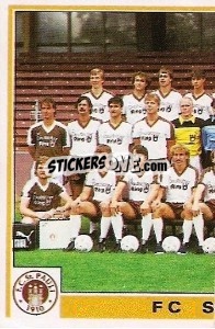 Sticker Team - German Football Bundesliga 1984-1985 - Panini