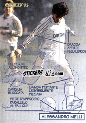 Sticker A. Melli - GOLD Calcio 1992-1993 n. 305 - Score