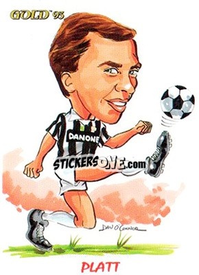 Sticker D. Platt - GOLD Calcio 1992-1993 n. 260 - Score