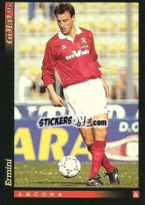 Sticker F. Ermini - GOLD Calcio 1992-1993 n. 8 - Score