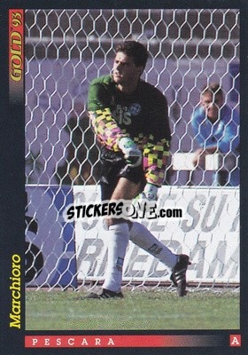 Sticker F. Marchioro - GOLD Calcio 1992-1993 n. u29 - Score