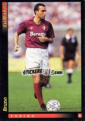 Sticker P. Bruno - GOLD Calcio 1992-1993 n. 150 - Score