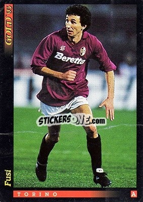 Sticker L. D. Fusi - GOLD Calcio 1992-1993 n. 151 - Score