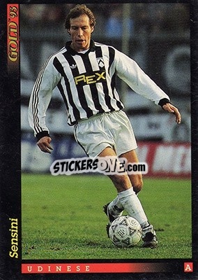 Sticker R. Nestor Sensini - GOLD Calcio 1992-1993 n. 159 - Score