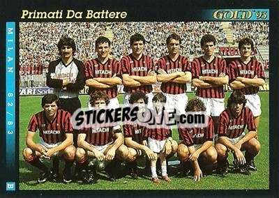 Sticker Milan 82 / 83 - GOLD Calcio 1992-1993 n. 164 - Score
