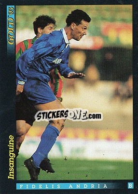 Sticker V. Insanguine - GOLD Calcio 1992-1993 n. 168 - Score