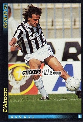 Sticker F. D'Ainzara - GOLD Calcio 1992-1993 n. 171 - Score