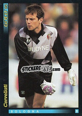 Sticker R. Cervellati - GOLD Calcio 1992-1993 n. 175 - Score