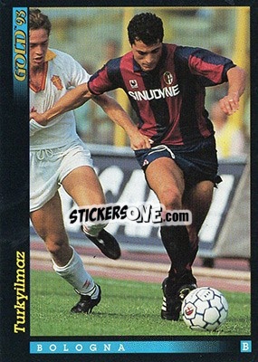 Sticker K. Turkyilmaz - GOLD Calcio 1992-1993 n. 177 - Score