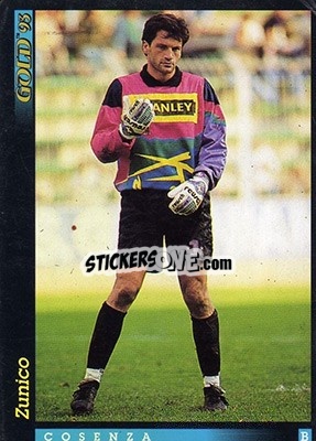 Sticker G. Zunico - GOLD Calcio 1992-1993 n. 181 - Score