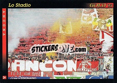 Sticker La stadio - GOLD Calcio 1992-1993 n. 1 - Score