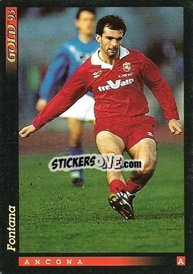 Sticker S. Fontana - GOLD Calcio 1992-1993 - Score