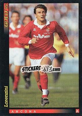 Sticker R. Lorenzini - GOLD Calcio 1992-1993 - Score