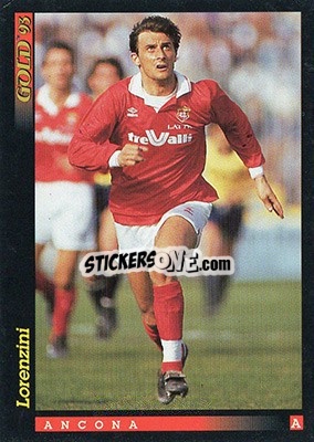 Sticker R. Lorenzini - GOLD Calcio 1992-1993 n. 6 - Score