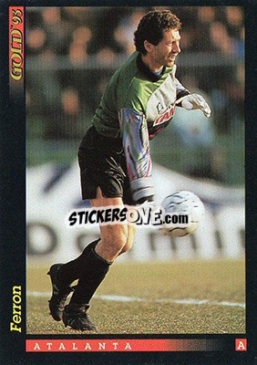 Sticker F. Ferron - GOLD Calcio 1992-1993 - Score