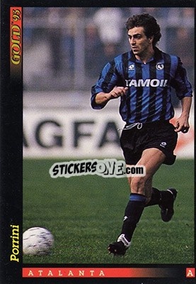 Sticker S. Porrini - GOLD Calcio 1992-1993 n. 14 - Score