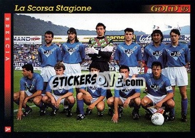Cromo La scorsa stagione - GOLD Calcio 1992-1993 - Score
