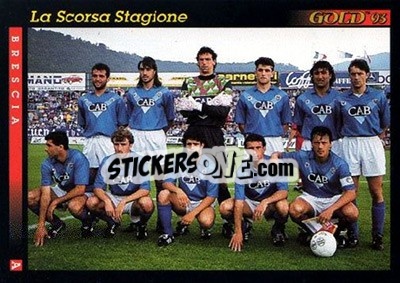 Sticker La scorsa stagione - GOLD Calcio 1992-1993 n. 20 - Score