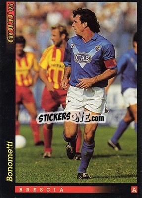 Figurina S. Bonometti - GOLD Calcio 1992-1993 - Score