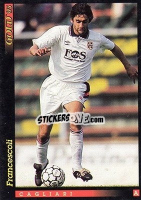 Sticker E. Francescoli - GOLD Calcio 1992-1993 - Score