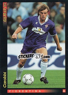 Figurina S. Carrobbi - GOLD Calcio 1992-1993 n. 42 - Score