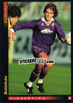Sticker G. Batistuta - GOLD Calcio 1992-1993 n. 44 - Score