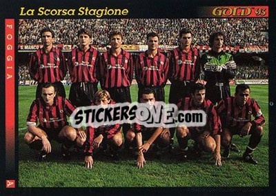 Sticker La scorsa stagione - GOLD Calcio 1992-1993 - Score