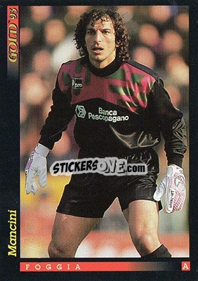 Sticker F. Mancini - GOLD Calcio 1992-1993 n. 49 - Score