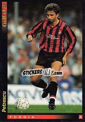 Sticker D. Petrescu - GOLD Calcio 1992-1993 - Score
