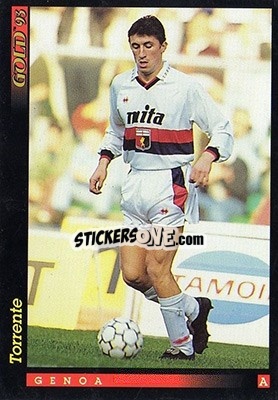 Sticker V. Torrente - GOLD Calcio 1992-1993 n. 58 - Score