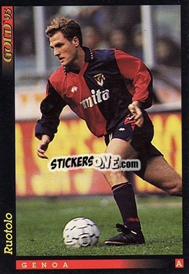 Sticker G. Ruotolo - GOLD Calcio 1992-1993 n. 60 - Score