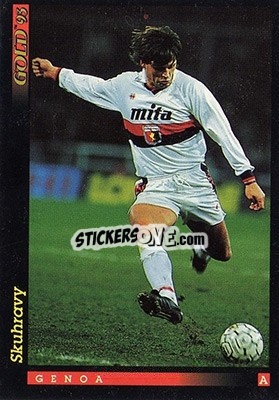 Sticker T. Skunhravy - GOLD Calcio 1992-1993 n. 63 - Score